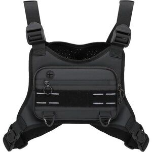 Sports Chest Bag For Men, Water Resistant Lightweight Front Running Vest Bag